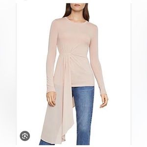 NEW BCBGMAXAZRIA Asymmetrical Drape Top